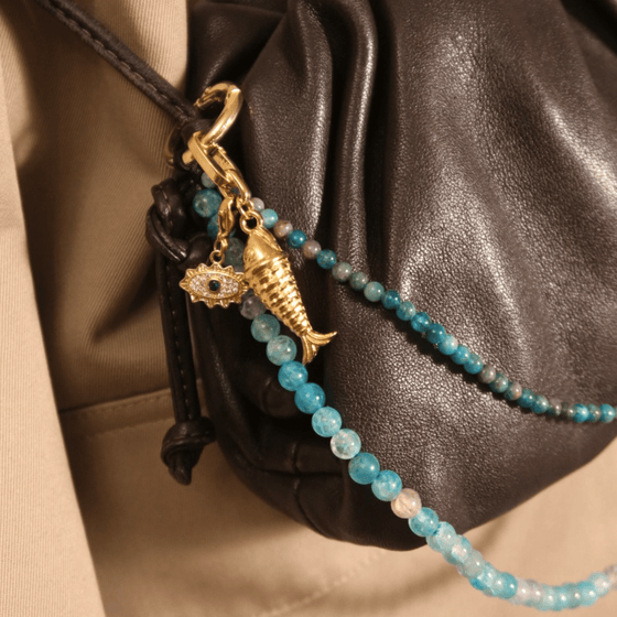 Aqua Balik Bag Charm