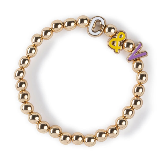 Enamel Charm (Initial)  Bracelet